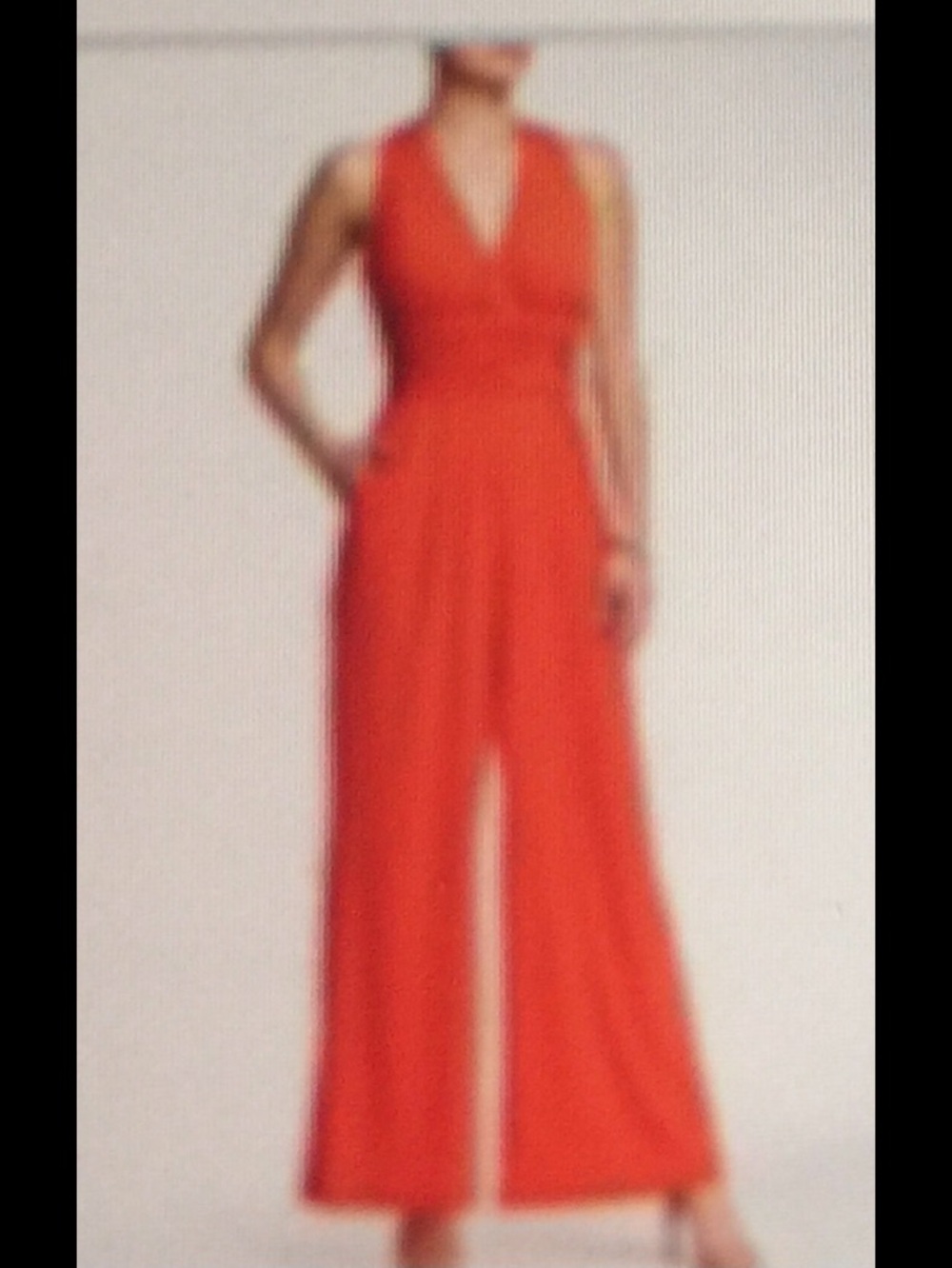 Eliza J Red Pantsuit Size 12